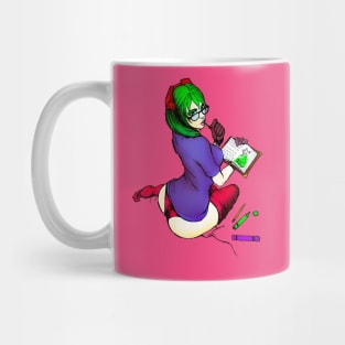 Sexy woman artist Mug